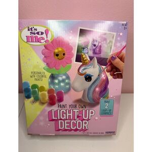 Its So Me Paint Your Own Light-Up Decor Unicorn Flower Ceramic Craft Kit 231689